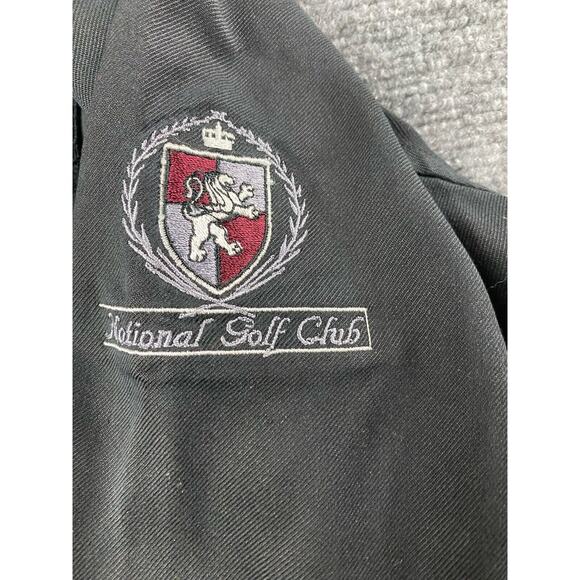 Hugo Boss Golf Shirt Mens Large Black Long Sleeve Button Down National Golf Club - Picture 3 of 10